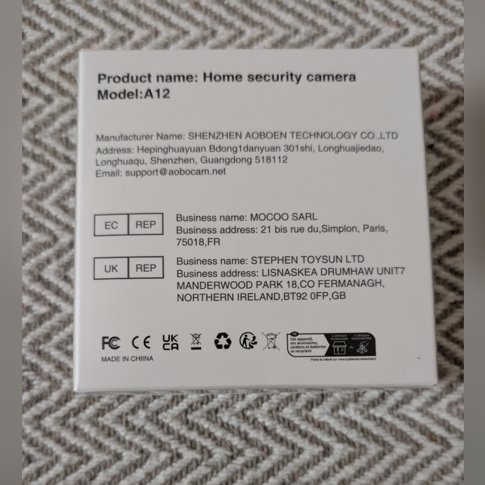 A12 Black Security Webcam - Picture 3 of 7